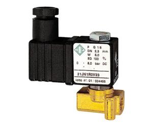 RIEGLER Riegler 2/2-MV,MS,NC,à action directe,230V,50Hz,10VA,FPM,G1/8,PN0-18bar Quantité:1