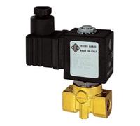 RIEGLER Riegler 2/2-MV, MS, NF, direct, 24V CC, 8W, FKM, G1/4, PN0-9bar Quantité:1