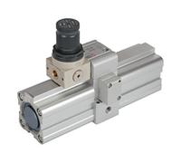 RIEGLER Riegler Amplificateur de pression air-air (booster) avec régulateur, G 1/8, Ø piston 40 Quantité:1