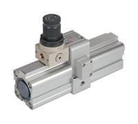 RIEGLER Riegler Amplificateur de pression air-air (Booster) avec régulateur, G 3/8, piston Ø 63 Quantité:1