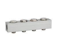 RIEGLER Riegler Barre d'alimentation pour valves de chemin, 4 positions de valve, G 1/4 Quantité:1