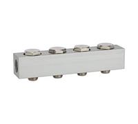RIEGLER Riegler barre d'alimentation pour valves de chemin, 4 positions de valve, G 1/8 Quantité:1
