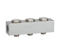 RIEGLER Riegler barre d'alimentation pour valves de voie, avec 3 positions de valve, G 1/4 Quantité:1