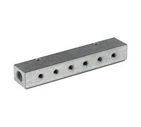 RIEGLER Riegler Barre de distribution, sorties unilatérales, entrée 2x1/8, sortie 6xM5 Quantité:1