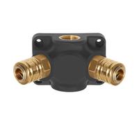 RIEGLER Riegler Boîte d'extrémité G1/2, 2 raccords standards NW7,2, max. 15 bar air Quantité:1