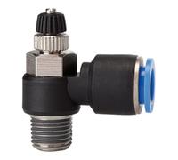 RIEGLER Riegler Clapet anti-retour à bride « Série Bleue », régulateur d'air, R 1/4 à Ø4mm Quantité:1
