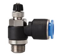 RIEGLER Riegler Clapet anti-retour à étranglement « Série Bleue », entrée d'air, G 1/8 à Ø6mm Quantité:1