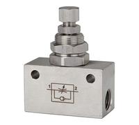 RIEGLER Riegler Clapet anti-retour à orifice réglable, bloc, acier inoxydable 1.4404, G 1/4 Quantité:1