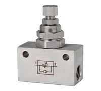 RIEGLER Riegler Clapet anti-retour à restriction, bloc, acier inox 1.4404, G 1/8 Quantité:1