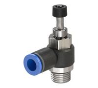 RIEGLER RIEGLER Clapet anti-retour d'étranglement Série bleue Clapet d'échappement G 3/8 Diamètre extérieur 8 mm Quantité:1