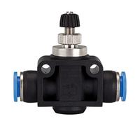 RIEGLER RIEGLER Clapet anti-retour d'étranglement Série bleue Raccord enfichable Diamètre de tuyau 8 mm Quantité:1