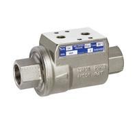 RIEGLER Riegler Clapet anti-retour pneumatique, double, NC, MS nickelé, FKM, Rp 3/8 Quantité:1