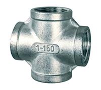 RIEGLER Riegler Collecteur croisé, 4 x intérieur, Rp 1, acier inoxydable 1.4408 Quantité:1
