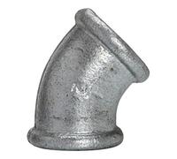 RIEGLER Riegler Coudé 120, 45°, FI/FI, Rp 2, fonte malléable noire galvanisée Quantité:1
