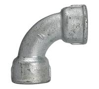 RIEGLER Riegler Coude 2a, court, 90°, IG/IG, Rp 1 1/2, fonte malléable noire galvanisée à chaud Quantité:1