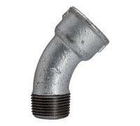 RIEGLER Riegler Coude 40, 45°, FI/ME, Rp/R 2, fonte malléable noire galvanisée Quantité:1