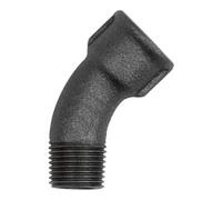 RIEGLER Riegler Coude 40, 45°, Rp 1 i., R 1 a., fonte malléable noire Quantité:1