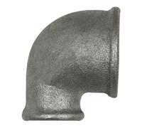 RIEGLER Riegler Coude 90°, 90°, FI/FI, réducteur Rp2 1/2 - Rp1 1/2, fonte malléable zinguée Quantité:1