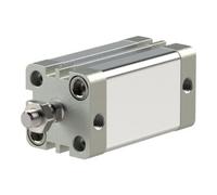 RIEGLER Riegler Cylindre compact, double effet, AG, Ø K 25, course 25, M5, ISO21287 Quantité:1