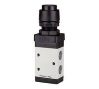 RIEGLER RIEGLER Distributeur 3/2 voies manuel M3 bouton poussoir NF monostable G 1/4 noir Quantité:1