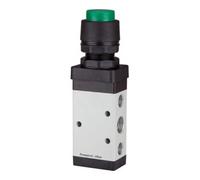 RIEGLER RIEGLER Distributeur 5/2 voies manuel M5 bouton poussoir monostable G 1/4 vert Quantité:1