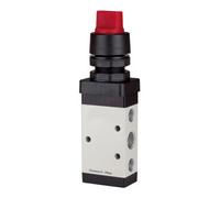 RIEGLER RIEGLER distributeur 5/2 voies manuel M5 levier court monostable G 1/4 rouge Quantité:1