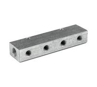 RIEGLER Riegler distributeur à bandes sorties d'un côté entrée 2x1/4 sortie 4x1/8 Quantité:1