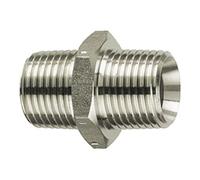 RIEGLER Riegler Double raccord fileté, R 3/8 ext., R 3/8 ext., Clé 22, acier inoxydable 1.4571 Quantité:1