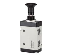 RIEGLER Riegler Electrovanne 3/2 voies, commande par bouton-poussoir, »3L«, G 1/4, 850l/min Quantité:1