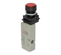 RIEGLER Riegler Electrovanne 3/2 voies, manuelle, bouton-poussoir, NC, monostable, G 1/8 Quantité:1