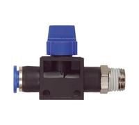 RIEGLER Riegler Electrovanne 3/2 voies « Série Bleue », raccord à emboîtement, R 3/8" a., S-G Ø12 mm Quantité:1