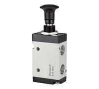 RIEGLER Riegler Electrovanne 5/2 voies, commande par bouton-poussoir, »3L«, G 1/8, 500 l/min Quantité:1