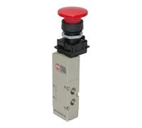 RIEGLER Riegler Electrovanne 5/2 voies, manuelle, bouton champignon, monostable, G 1/8 Quantité:1