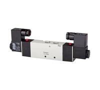 RIEGLER Riegler Électrovanne pneumatique 5/3 voies »4V« centre fermé, G 1/2, 24 V CC Quantité:1