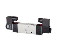 RIEGLER Riegler Electrovanne pneumatique 5/3 voies, centre décharge, G 1/8, 24VDC 400l/min Quantité:1