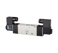 RIEGLER Riegler Électrovanne pneumatique 5/3 voies, milieu ventilé, G 1/2, 24 V DC Quantité:1