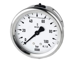 RIEGLER RIEGLER Glyzerinmano. Acier inoxydable G 1/4 centré à l'arrière 0 - 1,6 bar Diamètre 63 mm Quantité:1