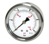 RIEGLER Riegler Glyzerinmano »pressure line« G 1/4 arrière 0-16,0 bar/230 psi, Ø63 Quantité:1
