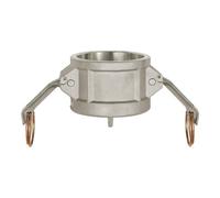 RIEGLER Riegler Kamlok bouchon de fermeture, type DC, alu, BG 2 1/2, pour prise Ø 76 Quantité:1