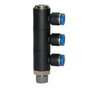 RIEGLER Riegler L-Multiprises »Série Bleue«, 3 voies, pivotante, R 3/8 à Ø8mm Quantité:1