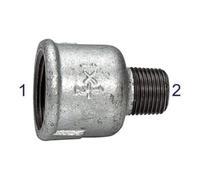 RIEGLER Riegler Manchon de réduction 246, FI/MI, Rp 3, R 2 1/2, fonte malléable noire Quantité:1