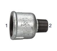 RIEGLER Riegler Manchon réducteur 246, FI/FE, Rp 3, R 2, fonte malléable noire Quantité:1