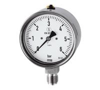 RIEGLER Riegler Mano, acier CrNi, sécurité, G 1/2 radial bas, 0-160,0 bar, Ø100 Quantité:1
