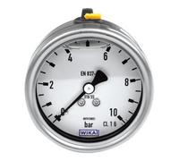 RIEGLER Riegler Mano-glycérine, acier CrNi, G 1/4 arrière centré, 0-4,0 bar, Ø 63 Quantité:1