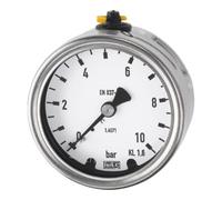 RIEGLER Riegler Manomètre, acier CrNi, G 1/4 arrière centré, 0 - 4,0 bar, Ø 63 Quantité:1