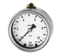 RIEGLER Riegler Manomètre, acier CrNi, G 1/4 arrière centré, 0 - 6,0 bar, Ø 63 Quantité:1
