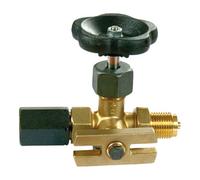 RIEGLER Riegler Manomètre avec robinet d'arrêt, tenon - manchon de serrage, laiton, G 1/2 Quantité:1
