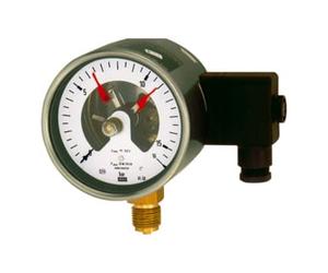 RIEGLER Riegler Manomètre de contact, G 1/2 radial bas, plage 0-40,0 bar, Ø 100 Quantité:1