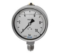 RIEGLER Riegler Manomètre glycériné, acier CrNi, échelle E, G 1/4 bas, 0-16,0 bar, Ø 63 Quantité:1