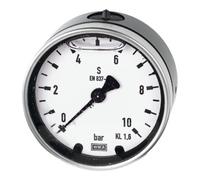 RIEGLER Riegler Manomètre glycériné, boîtier métal, G 1/4 arrière central, 0 - 1,0 bar, Ø 63 Quantité:1